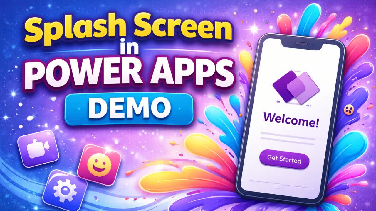 Splash Screen in Power Apps Demo