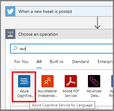 Split and Store the different language tweets in blob storage Using Azure Logic App