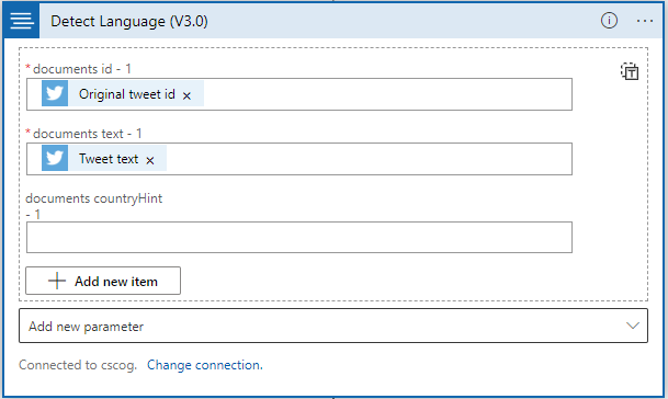 Split and Store the different language tweets in blob storage Using Azure Logic App