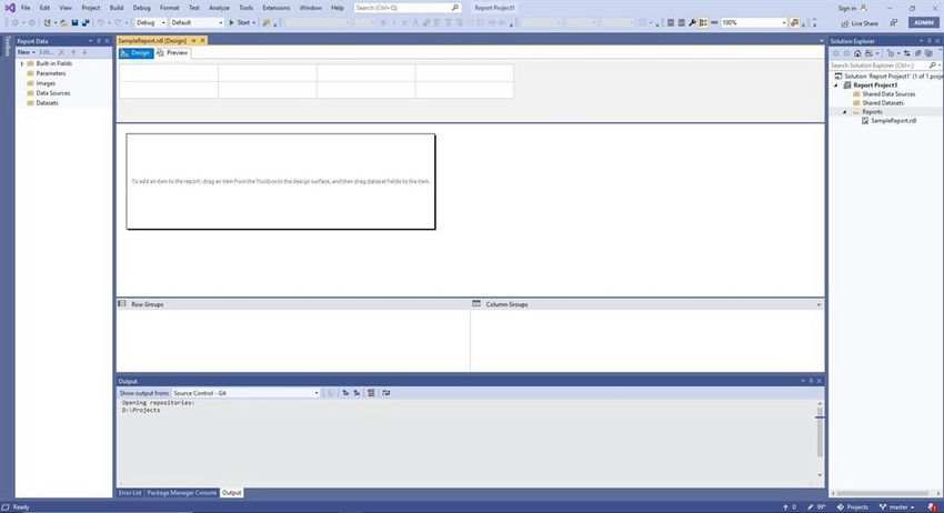 How to Create A Table Report Using Visual Studio Report Designer