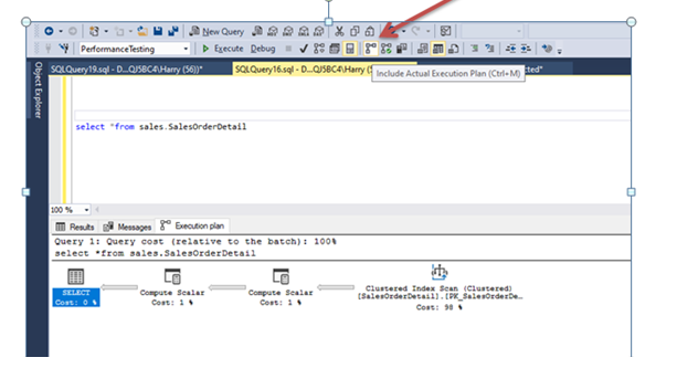 SQL Query Execution Plan