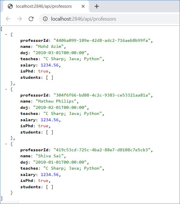 SQL Server 2017 Docker Container And Web API In .Net Core