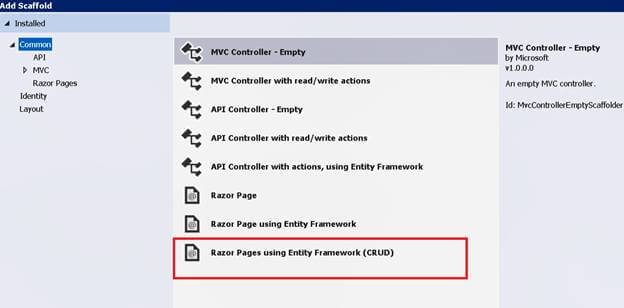 SQL Server And CRUD Operations Using .NET Core 2 And Entity Framework
