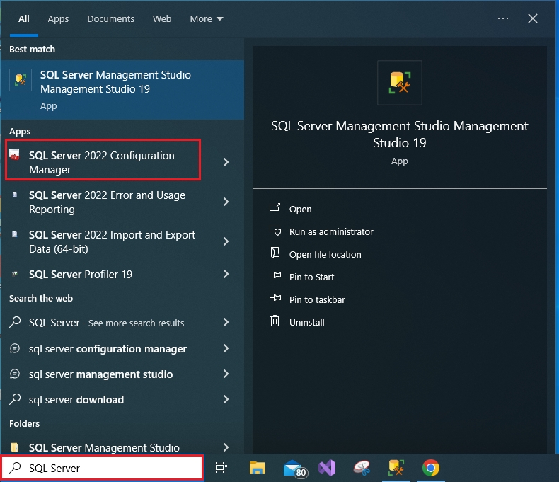 SQL Configuration Manager