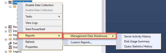SQL Server Data Collection And Management Data Warehouse