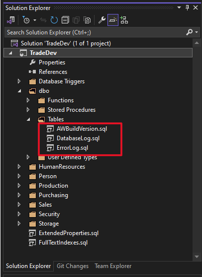 SSRS (4) --- SQL Server Database Project in Visual Studio