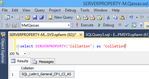 SQL Server - Get The Collation Details