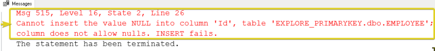 SQL Server Primary Keys