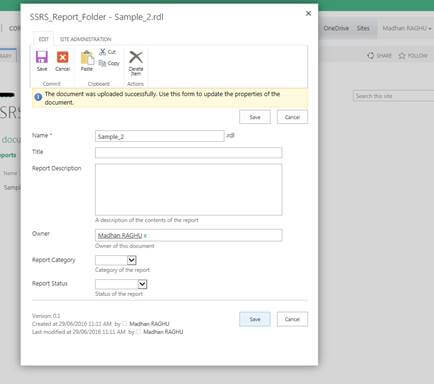SSRS Manual Deployment And Configuration In SharePoint