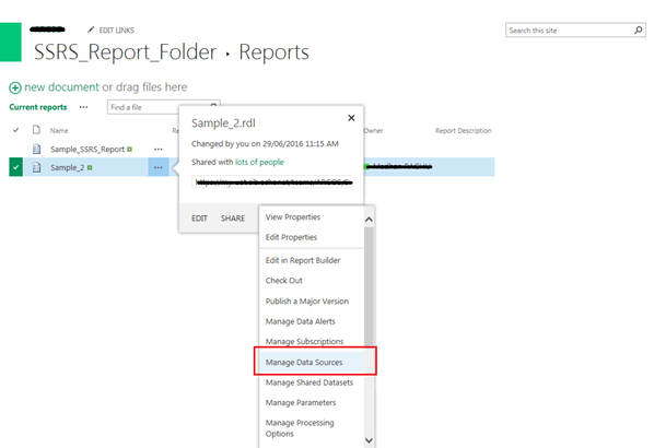 SSRS Manual Deployment And Configuration In SharePoint