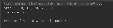 Stack Class in Java