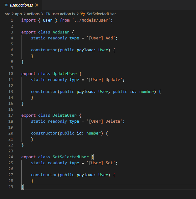 State management in angular with NGXS