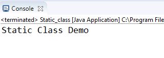 Static Keyword in Java