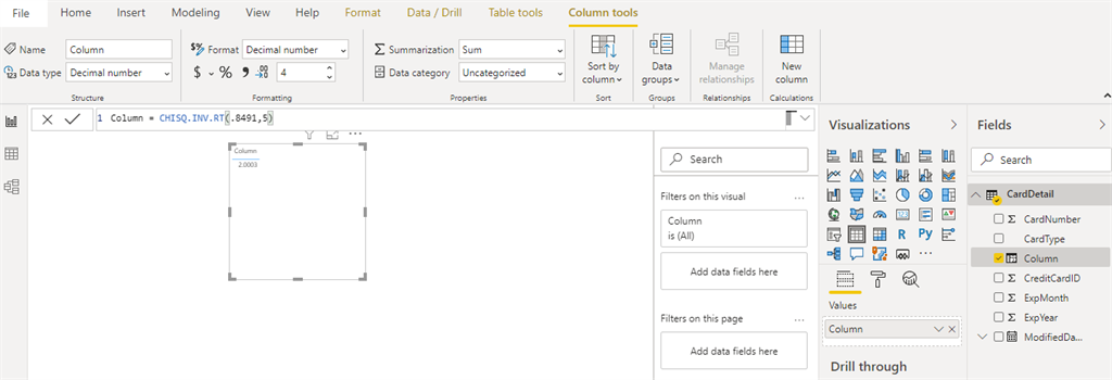 Statistical Functions in Power BI