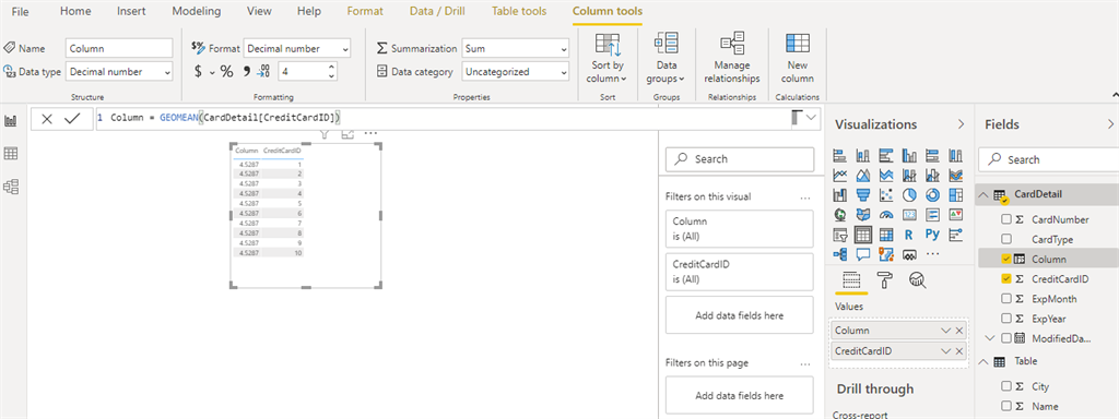 Statistical Functions in Power BI
