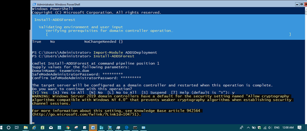 Step By Step Installation Of Active Directory On Windows Server 2019 Core