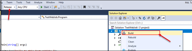 Step By Step Procedure To Deploy Azure Web Job