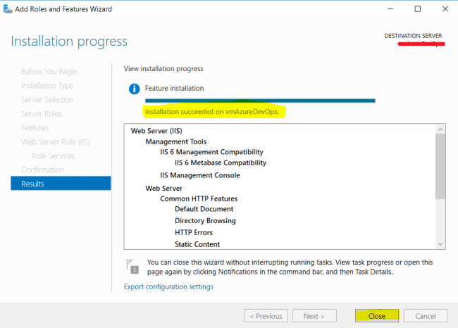 Step By Step Setup IIS On Azure Windows Virtual Machine