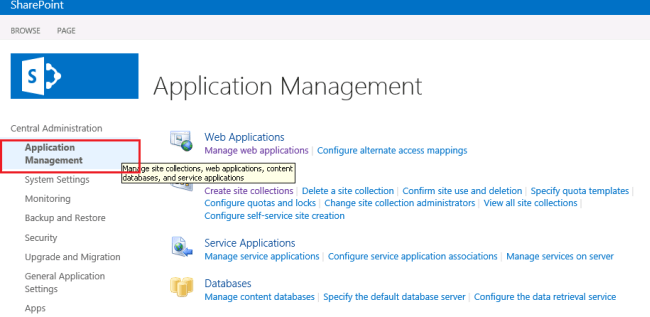 Application Management