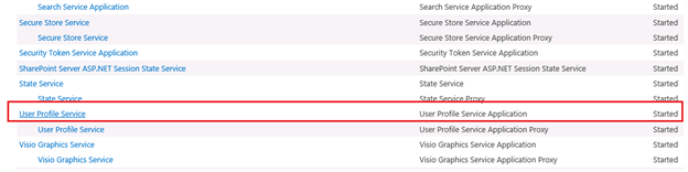User Profile Services