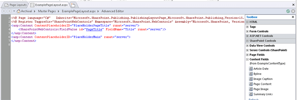 Steps To Create Page Layouts In SharePoint 2013 Using SharePoint Designer