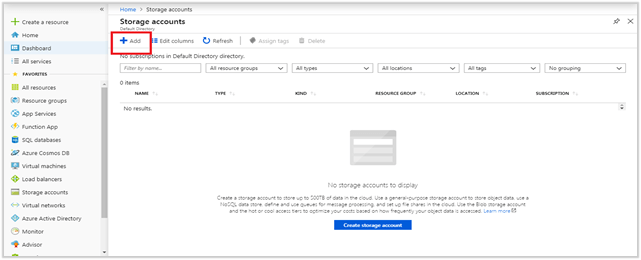 Storage Account In Windows Azure