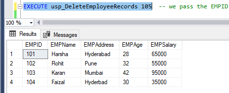 Execute deleted records