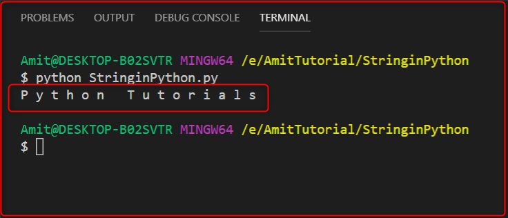 String Operations In Python