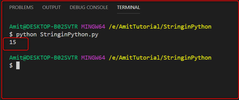String operation is