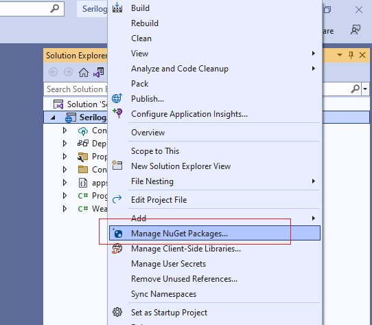 Structured Logging using Serilog in ASP.NET Core 7.0