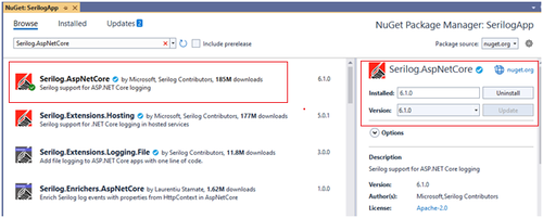 Structured Logging using Serilog in ASP.NET Core 7.0