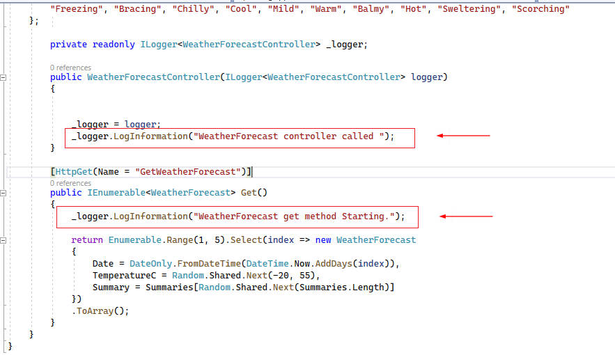 Structured Logging using Serilog in ASP.NET Core 7.0