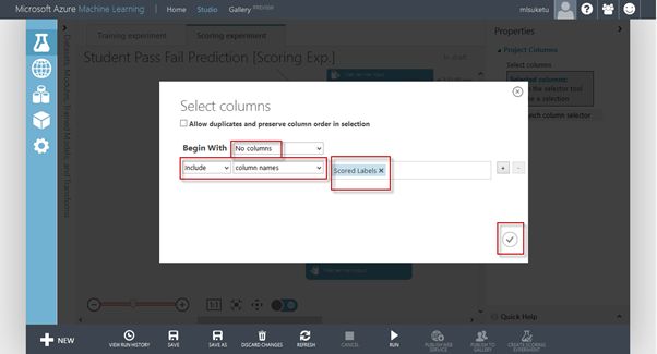 Student Pass or Fail Prediction Experiment on Azure Machine Learning