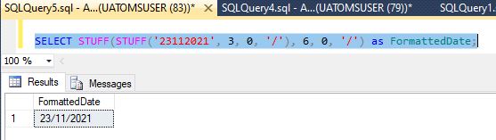 STUFF() And REPLACE() In SQL Server