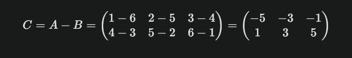 Matrix subtraction in Java