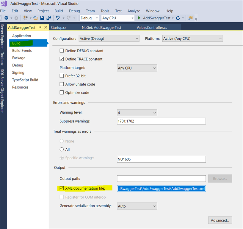 Swagger In .NET Core