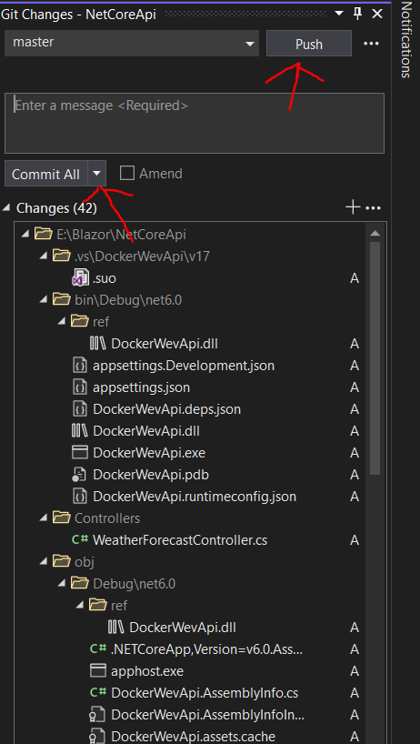 Create branch to your Git Repository