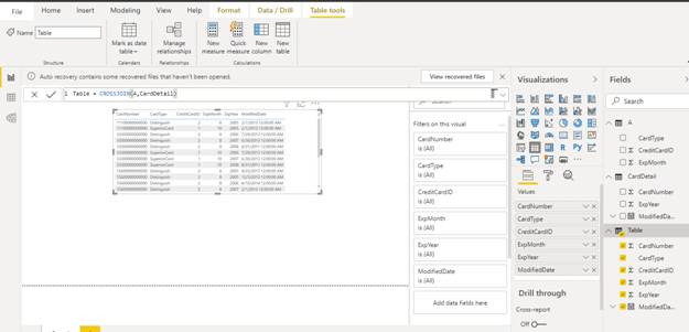 Table Manipulation Function In Power BI
