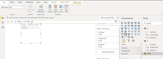 Table Manipulation Function In Power BI