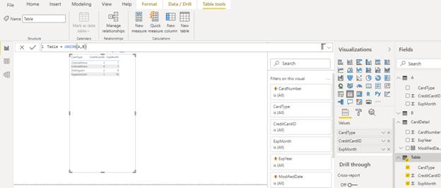 Table Manipulation Function In Power BI