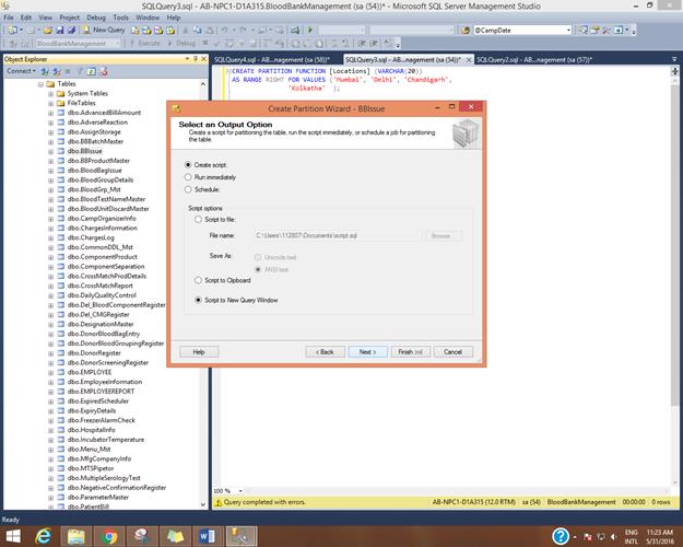 Table Partitioning In SQL Server