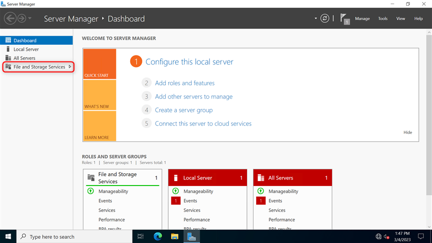 Install And Configure Two Node Failover Cluster