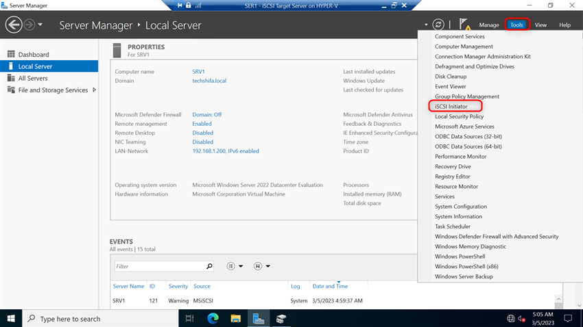 Install And Configure Two Node Failover Cluster