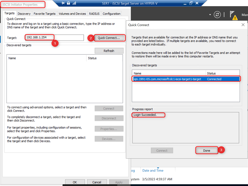 Install And Configure Two Node Failover Cluster