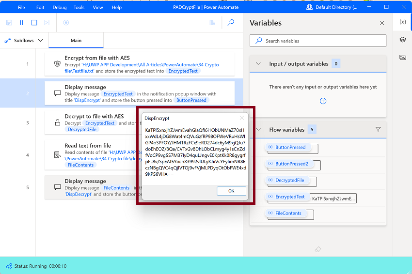 Cryptography actions with File in Desktop flow using Microsoft Power ...