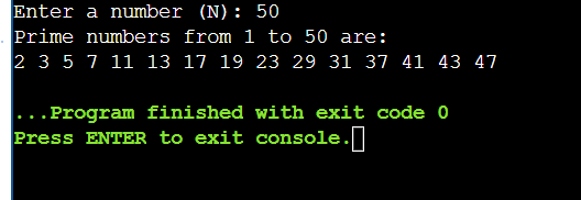 Displaying All Prime Numbers from 1 to N Using Java with Code