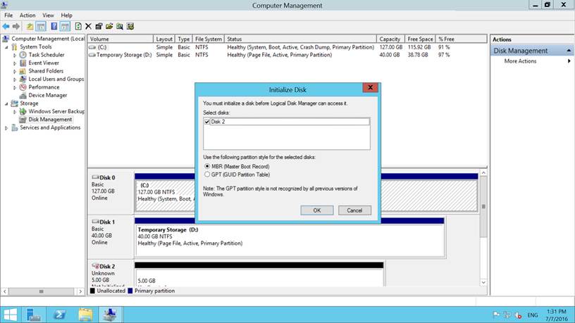 Disk Management 