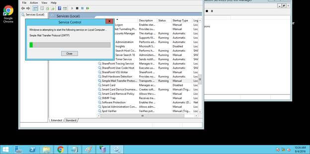 Simple mail transfer protocol service