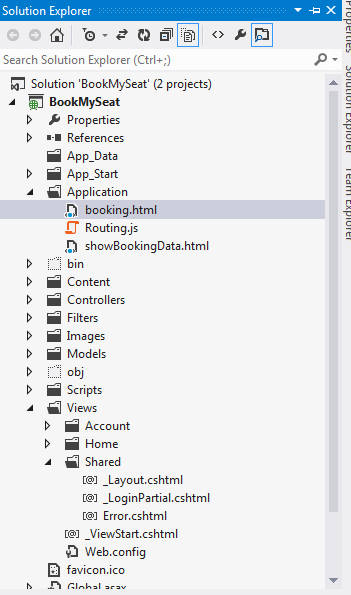 BookMySeat Application Structure