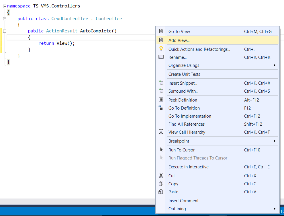 Implement Control Using Kendo UI With Entity Framework And
